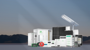 Teemway Solar product lineup including hybrid inverters, lithium batteries, solar panels, and energy storage systems for residential and commercial applications